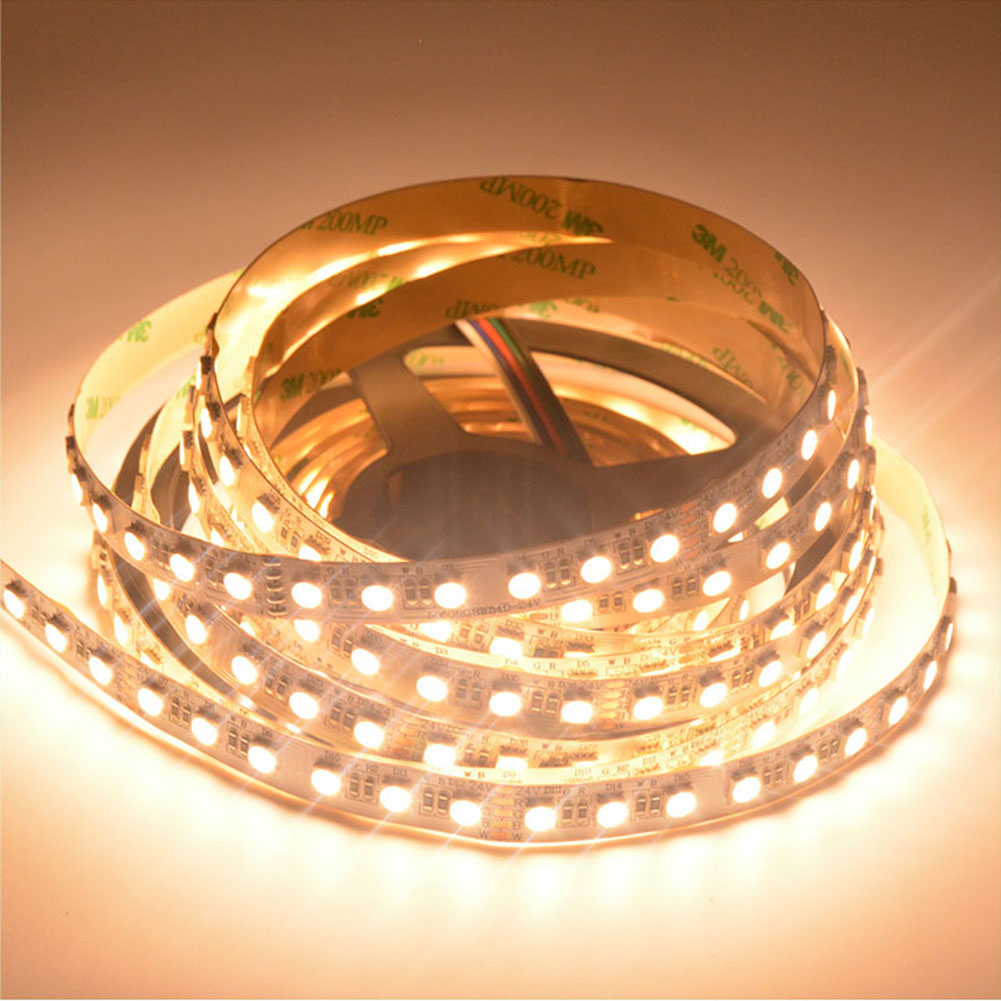 RGBW Super Bright 4 Colors in 1 Series DC12/24V Optional 5050SMD 420LEDs Flexible LED Strip Lights Waterproof Optional 16.4ft Per Reel By Sale